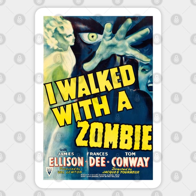 I Walked With a Zombie Movie Poster Sticker by MovieFunTime